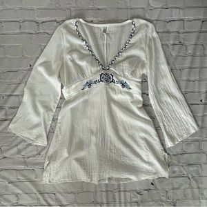 White Swimsuit Coverup by Becca (SEE NOTE) for sizing